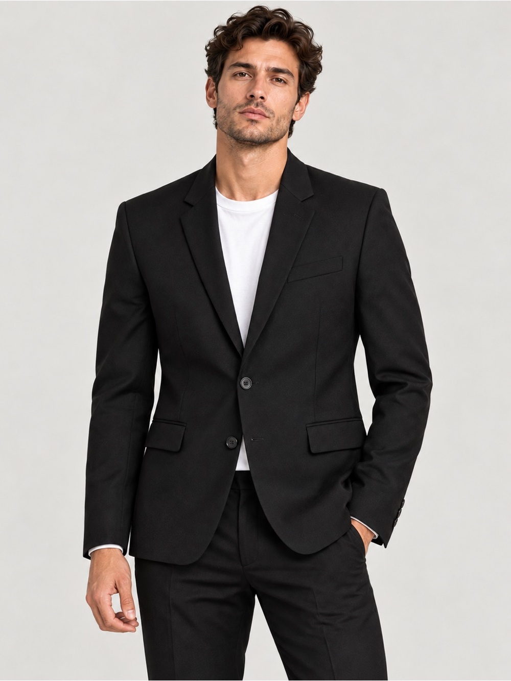 IRO Paris Lindo Men’s Black Wool Cashmere Blazer Jacket EU 48/ US 38 Medium NWT